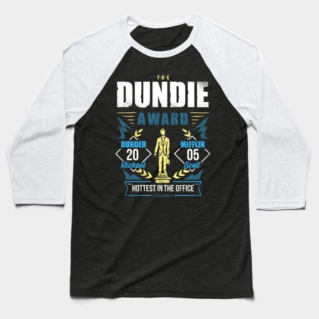 The Dundie Award Baseball T-Shirt by Soulkr